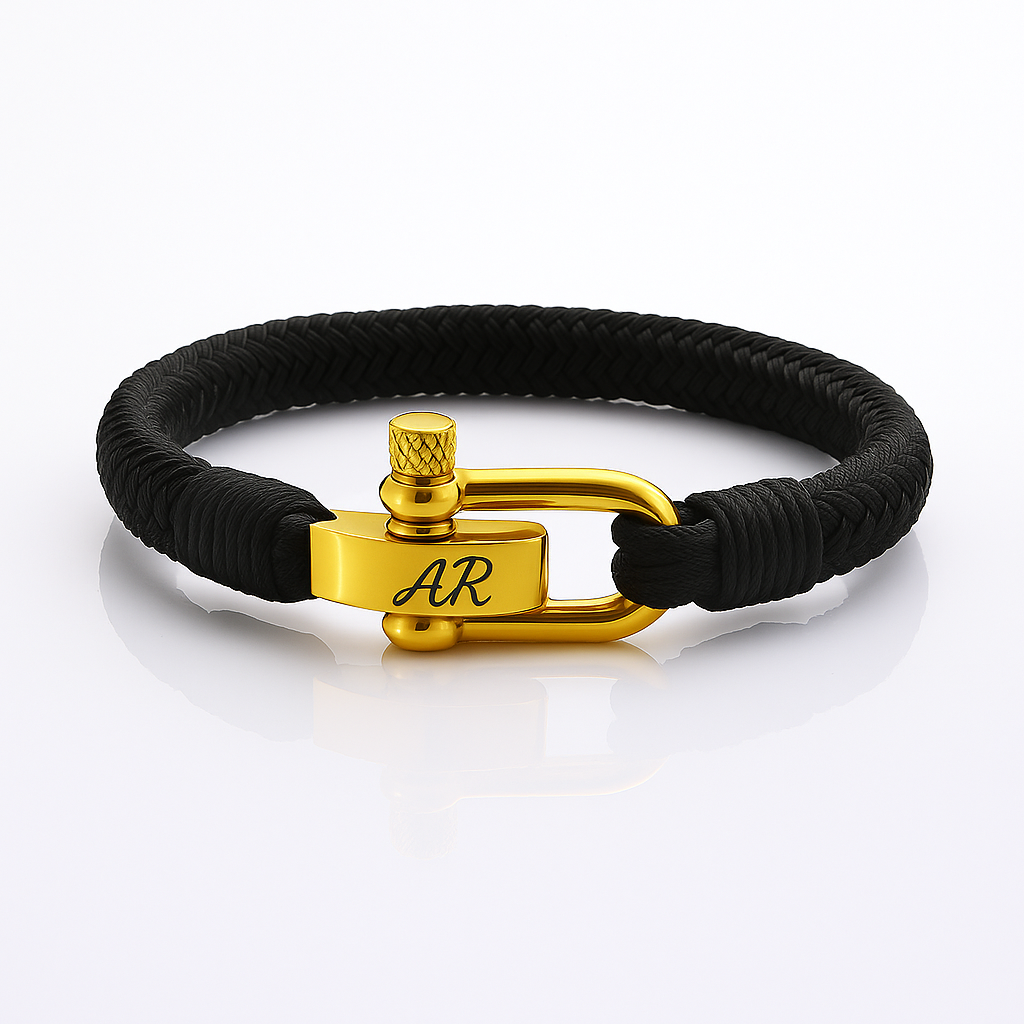Exclusive Nautical rope bracelet Black