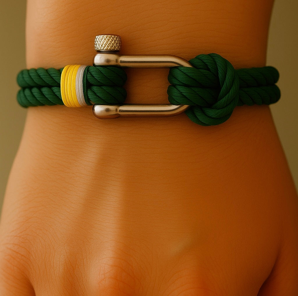 Exklusives Greenbay Nautical Seilarmband