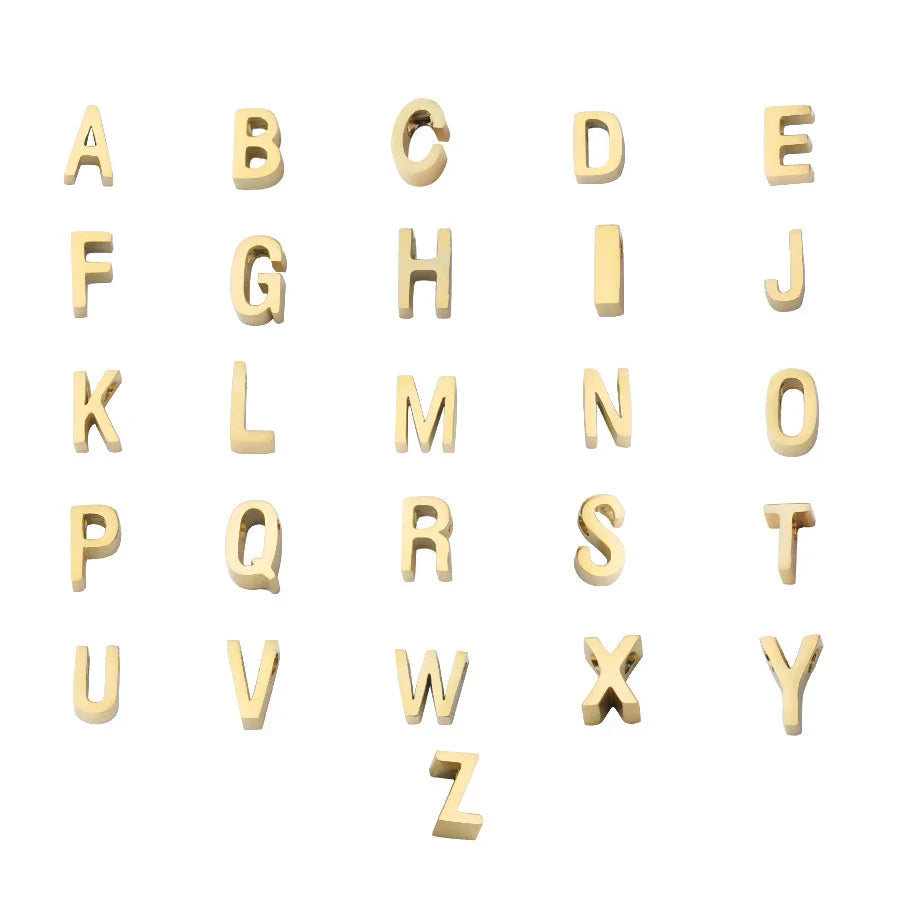 Zierliche minimale Buchstaben anfängliche Halskette