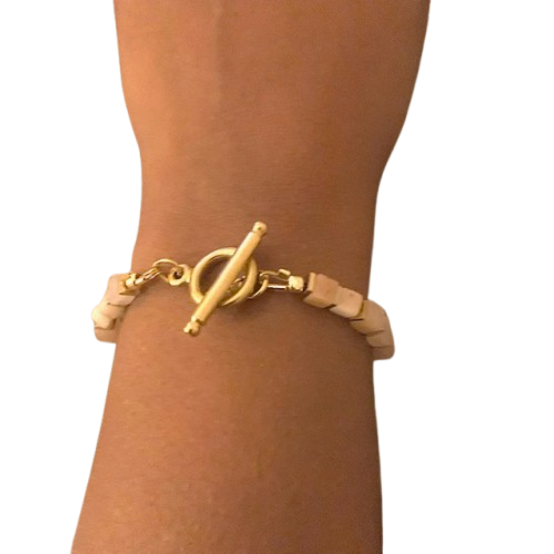 Pink Adventurine Cube Bracelet