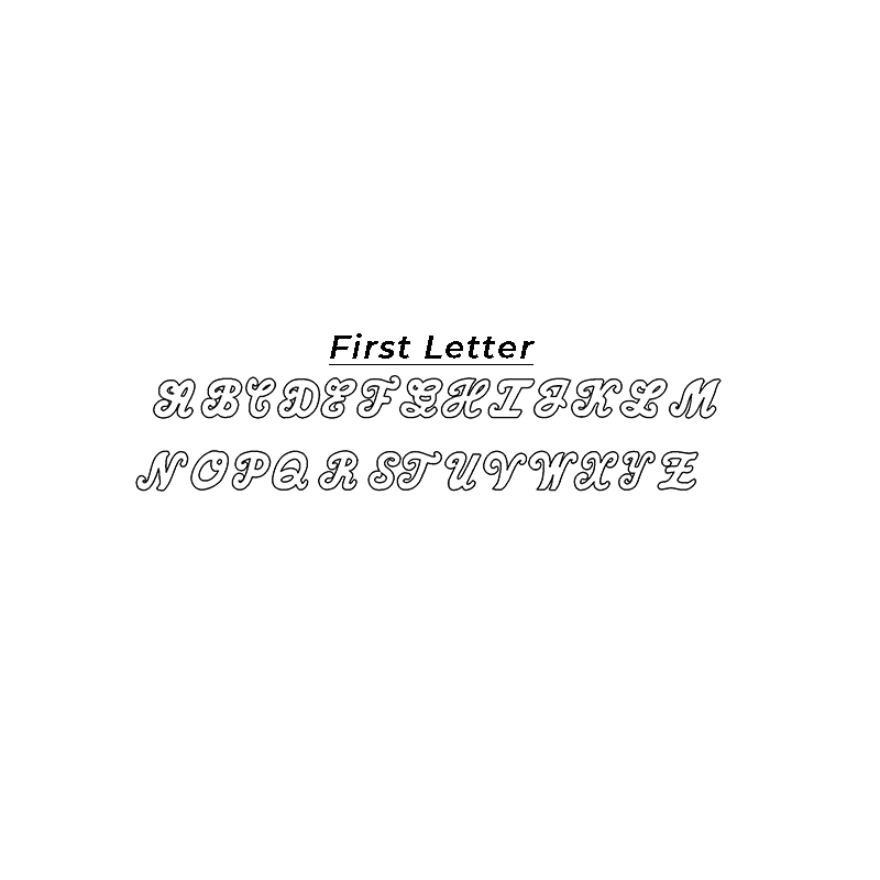 Collar inicial de hielo de chapado doble para niños