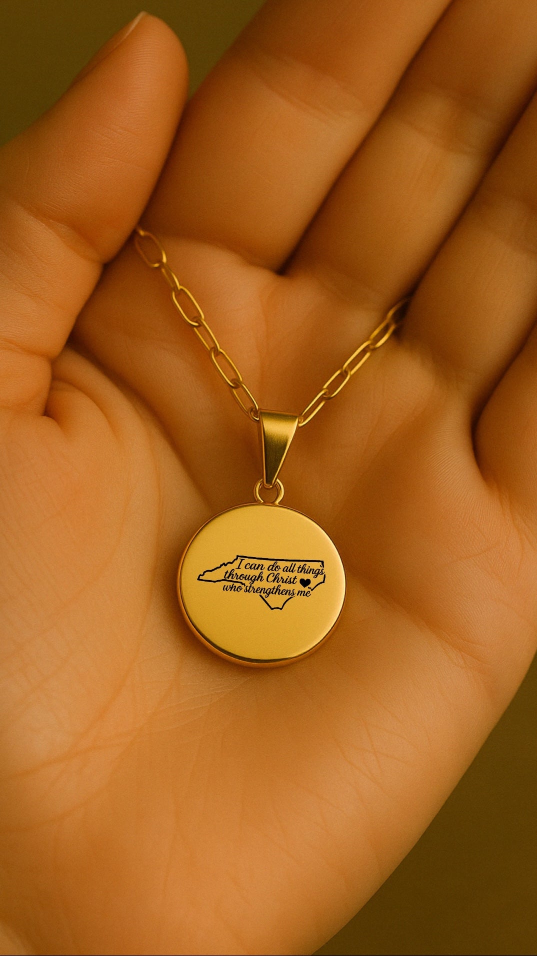 North Carolina Philippians 4:13 eerste ketting