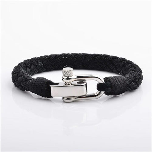 Exclusive Nautical rope bracelet Black