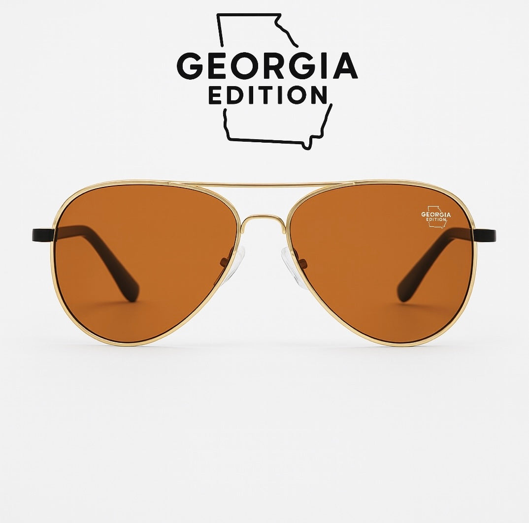 Exclusive Georgia Edition Aviator Sunglasses