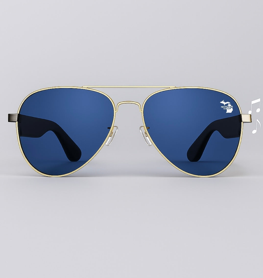 Exclusive Michigan Edition Bluetooth Aviator Sunglasses