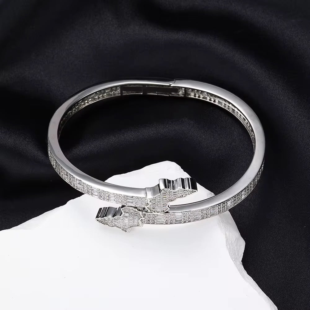 EXKLUSIVE ERED OUT BAGUETTE AFRIKA -Kartenarmband