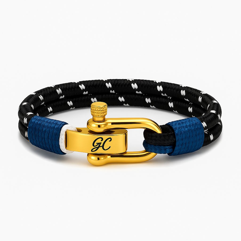 Bracelet de corde nautique personnalisé