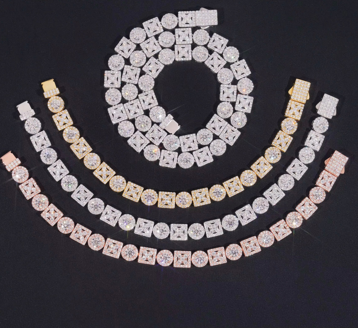 Exklusives Eiskunstablauf -Cluster -Armband