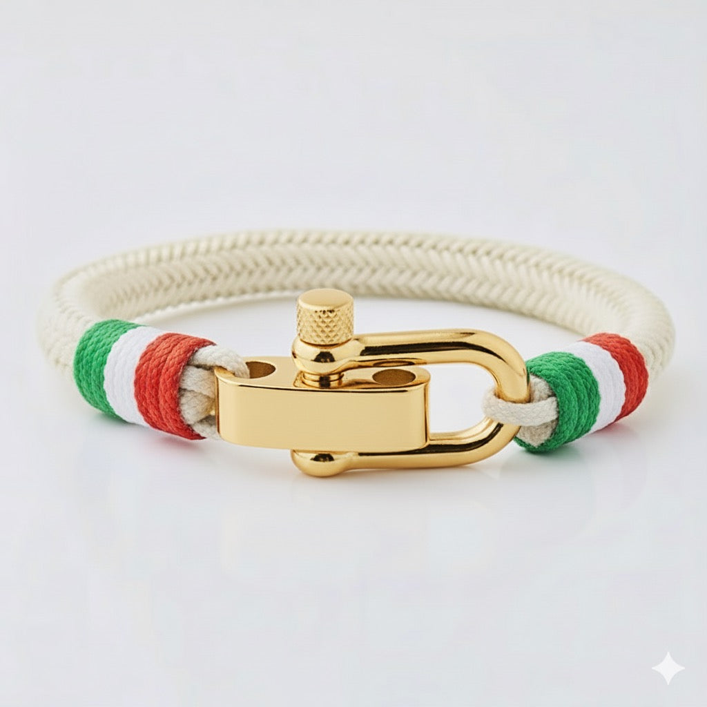 Bracciale in corda nautica Italia