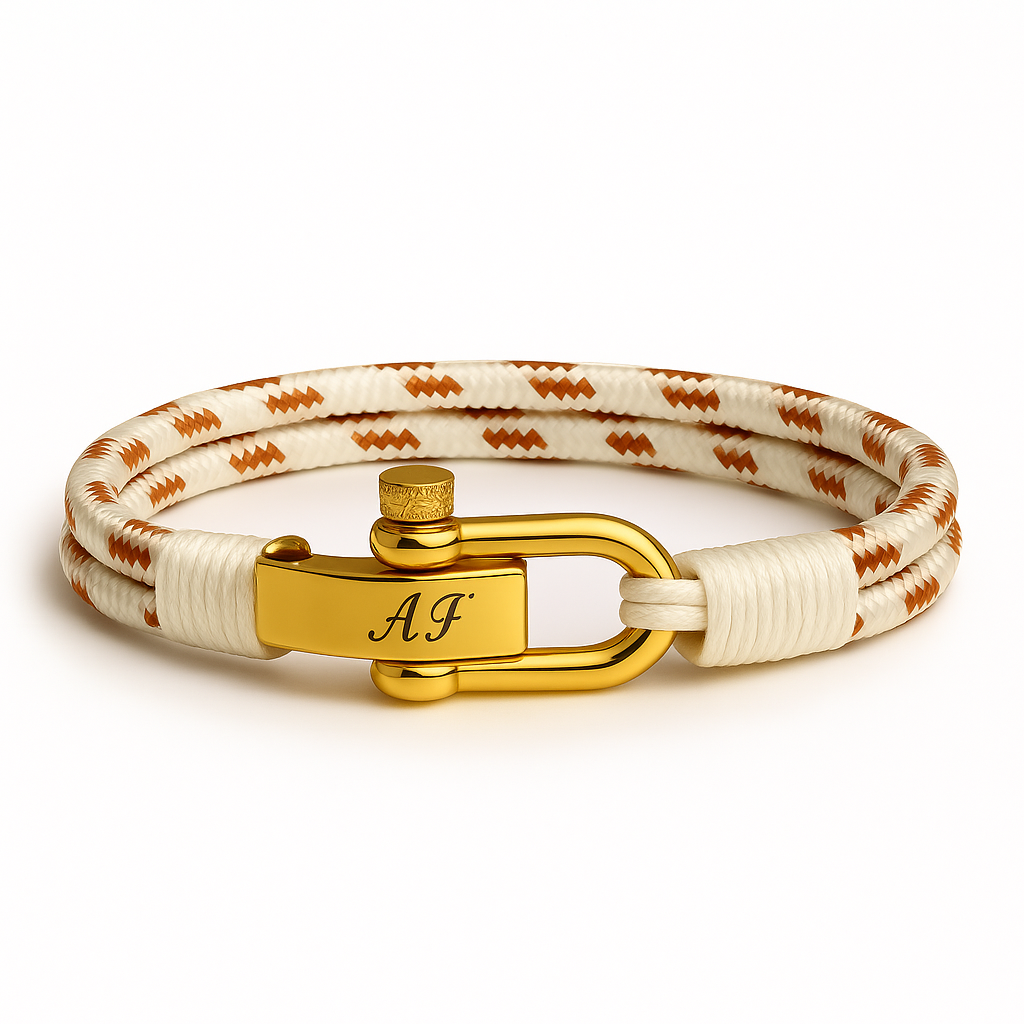 Bracelet de corde nautique personnalisé