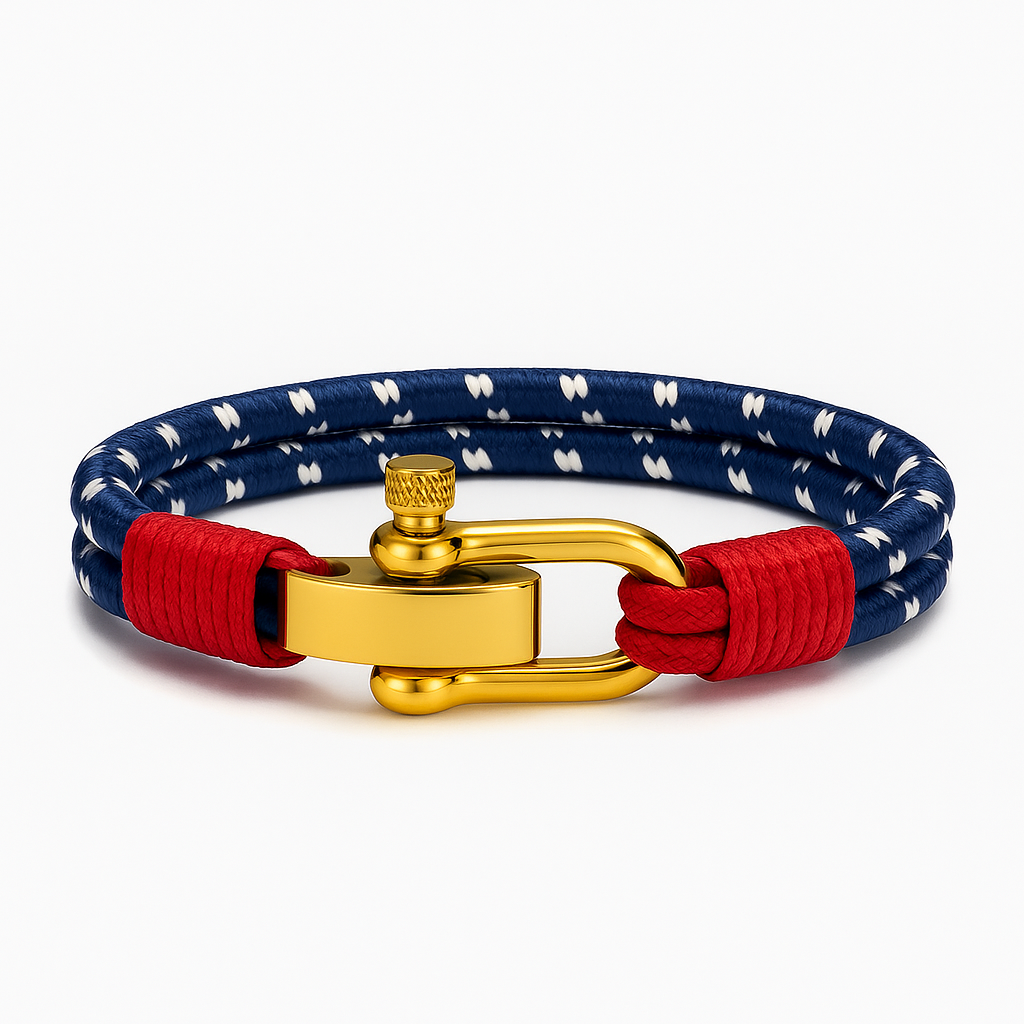 Bracelet de corde nautique personnalisé
