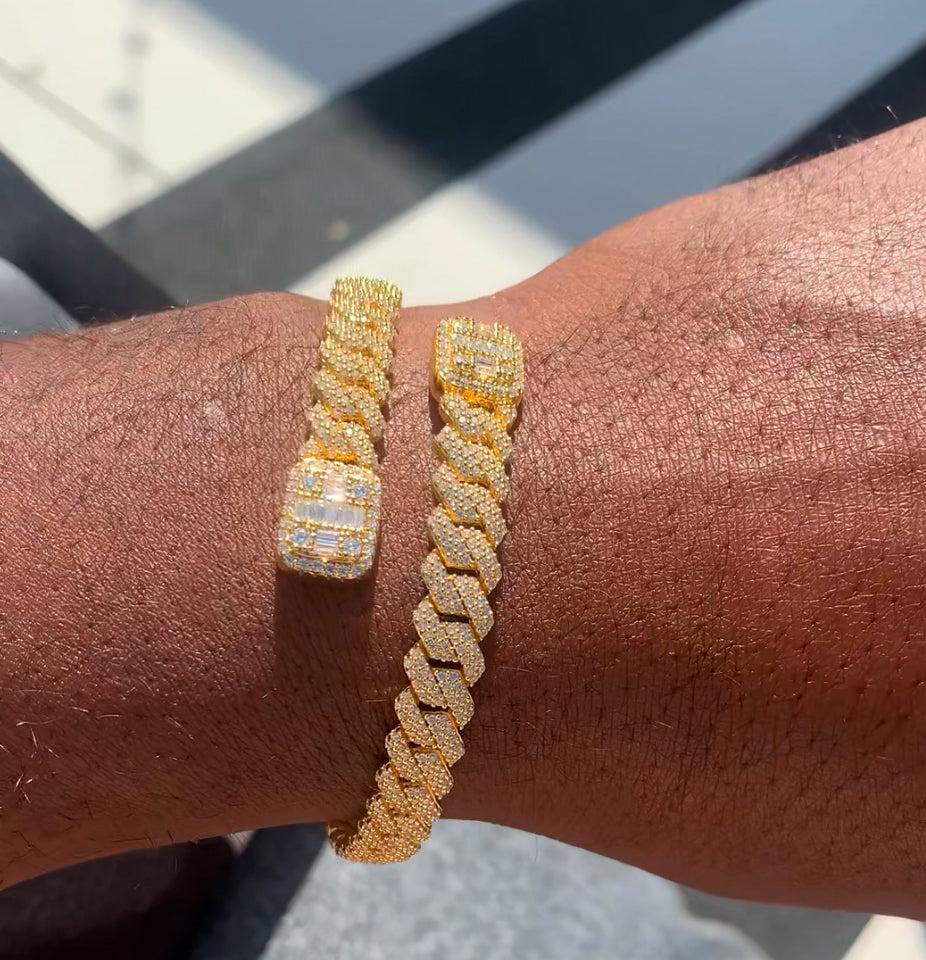 Exclusive Iced Moissanite Cuban Bangle