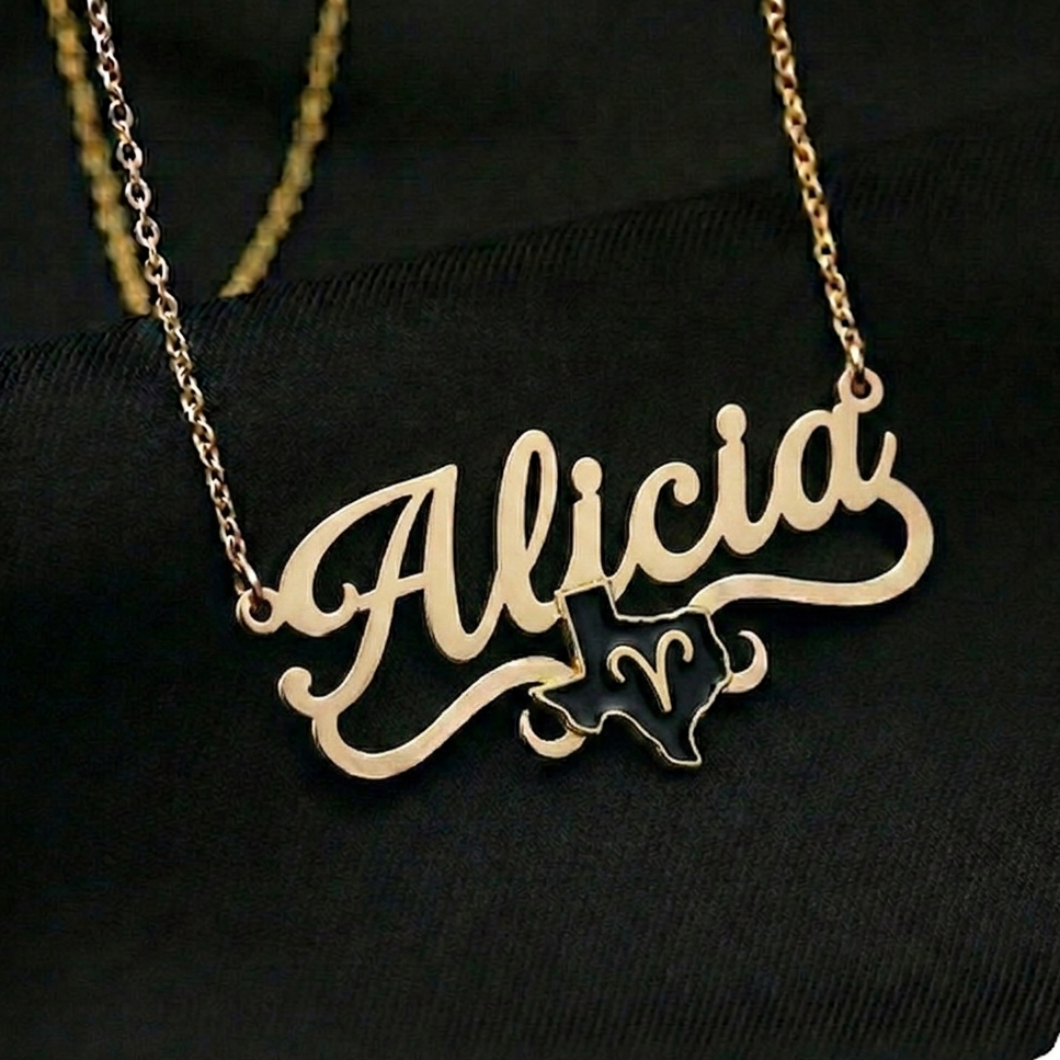 Exclusive Texas Zodiac Name Necklace