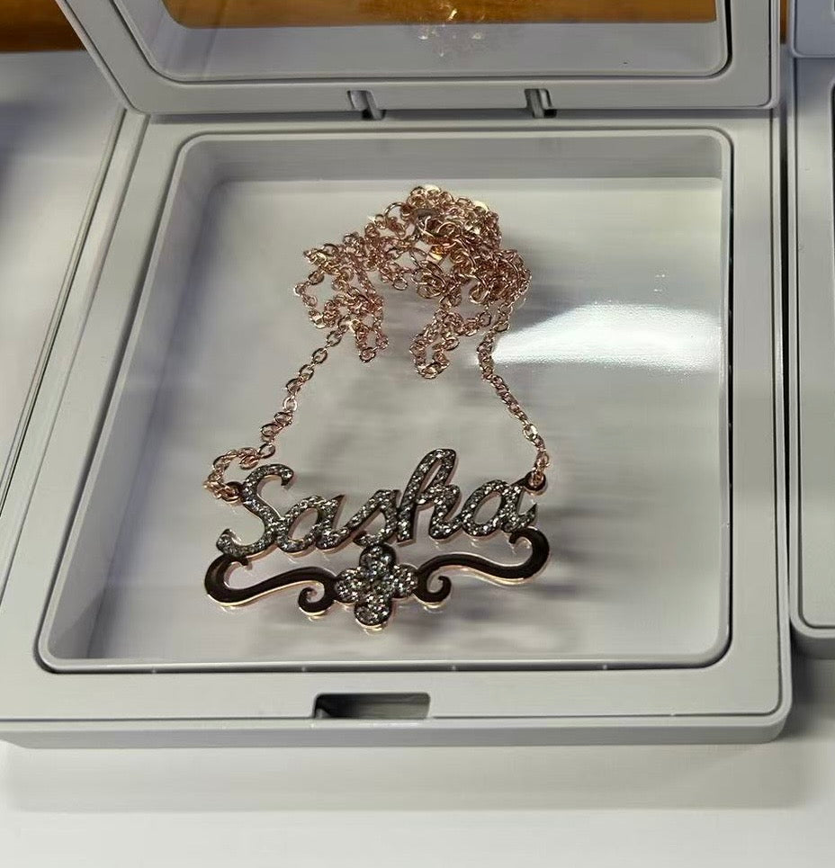 Collier de nom de trèfle