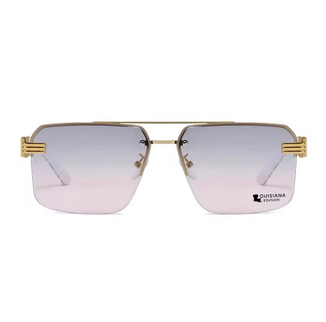 Exclusive Unisex Louisiana Edition Rimless Sunglasses