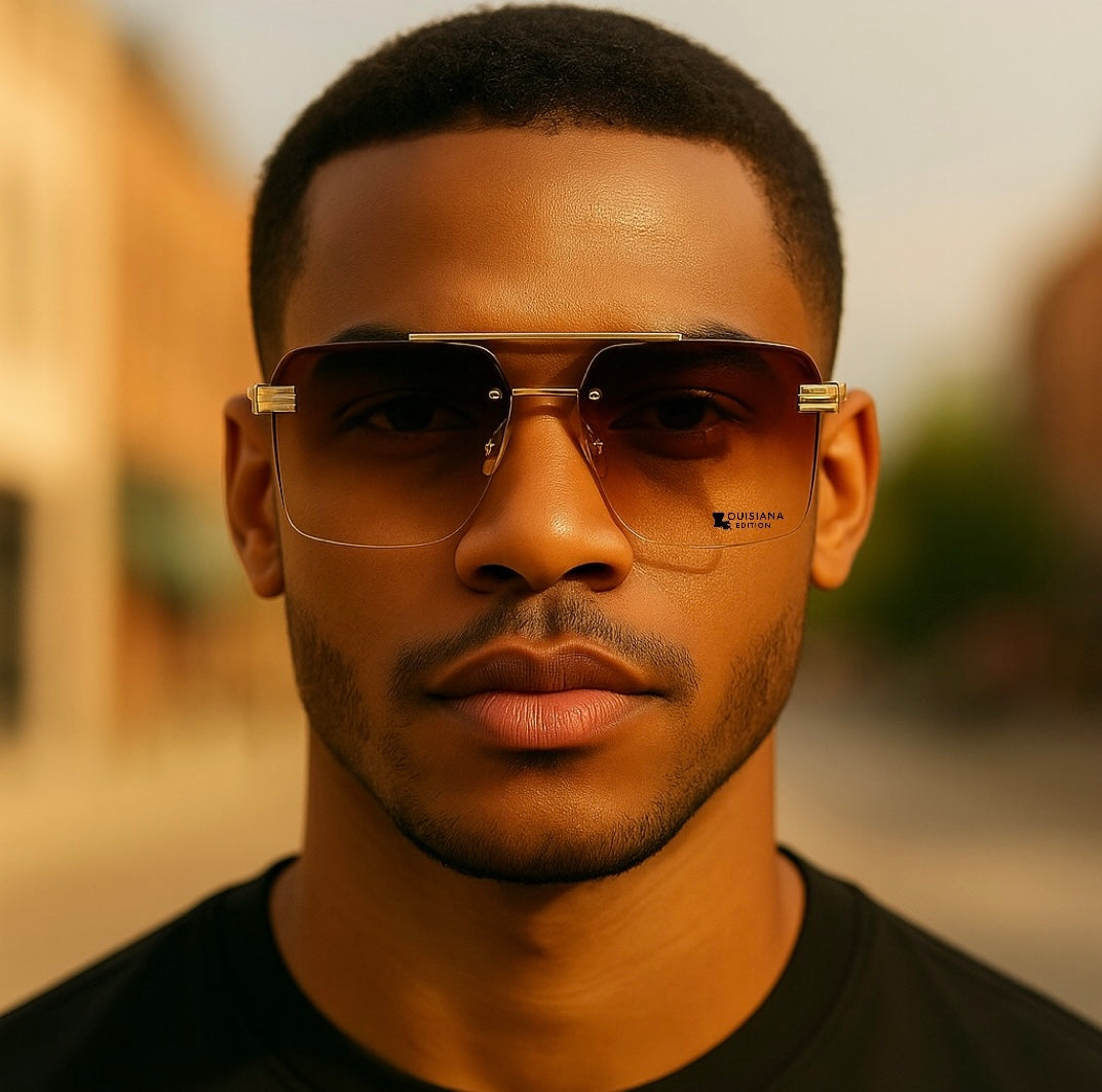 Exclusive Unisex Louisiana Edition Rimless Sunglasses