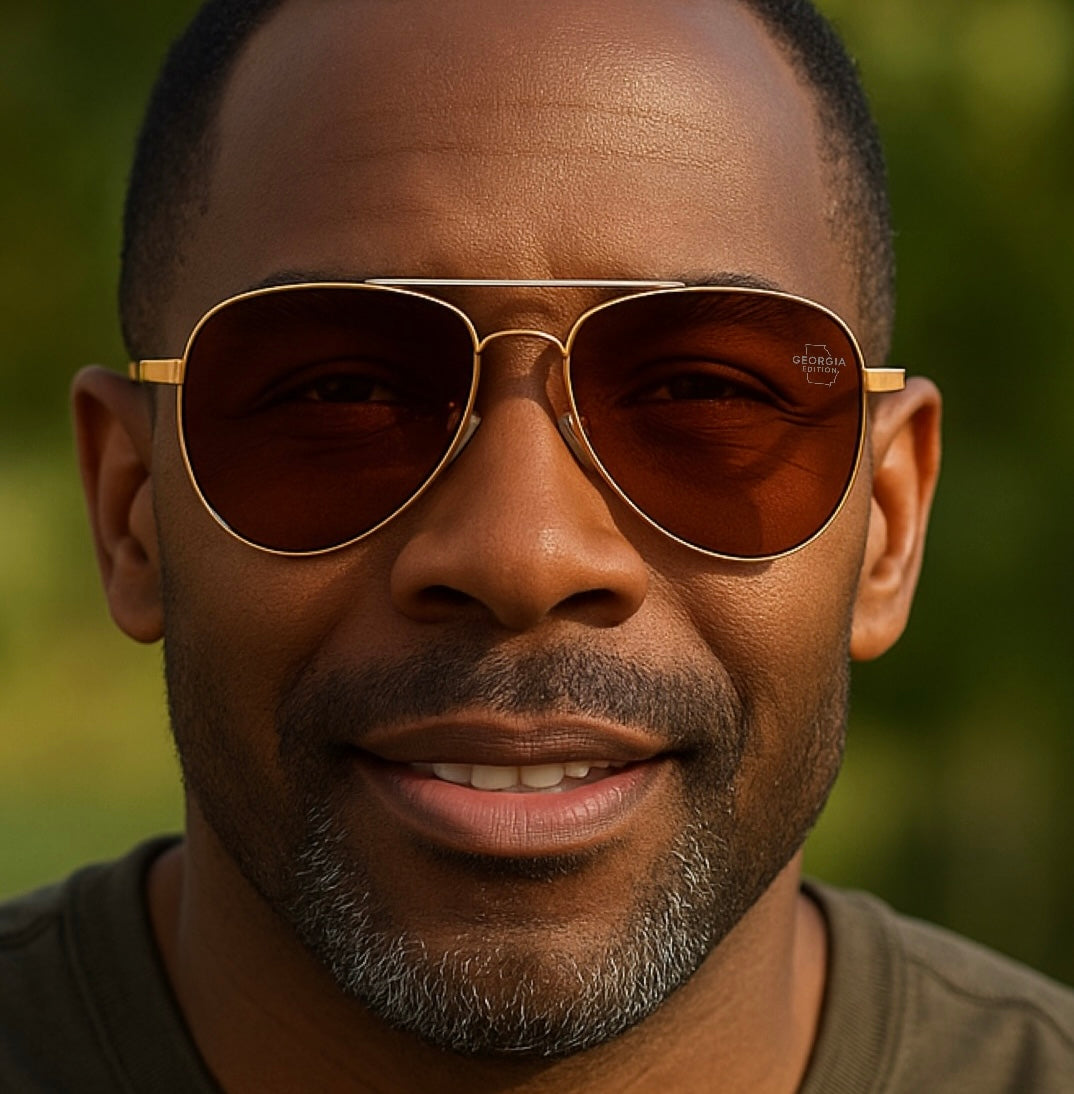 Exclusive Georgia Edition Aviator Sunglasses