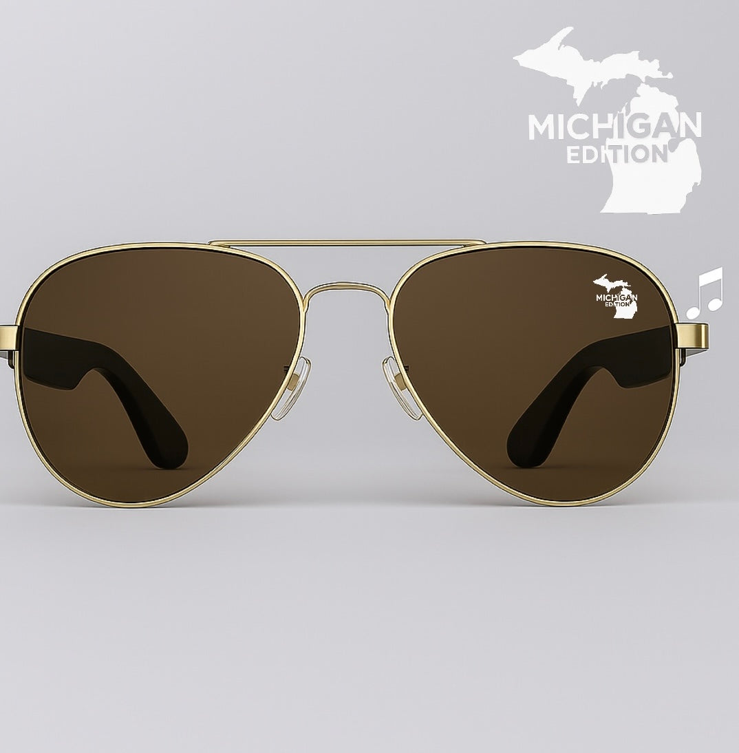 Exclusive Michigan Edition Bluetooth Aviator Sunglasses