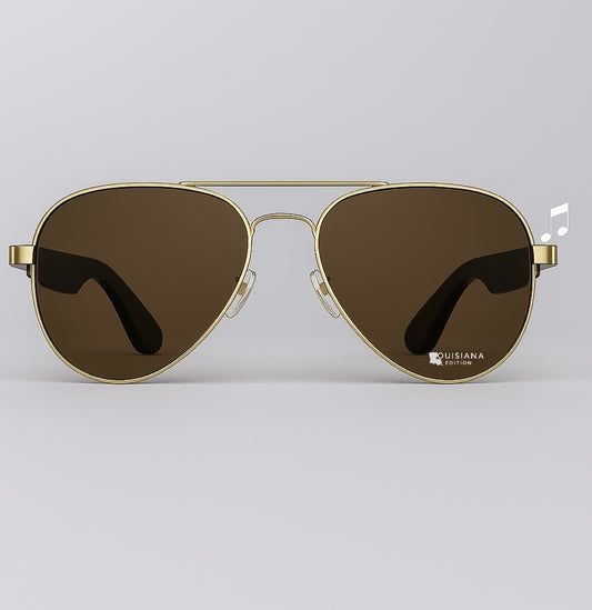 Exclusive Louisiana Edition Bluetooth Aviator Sunglasses
