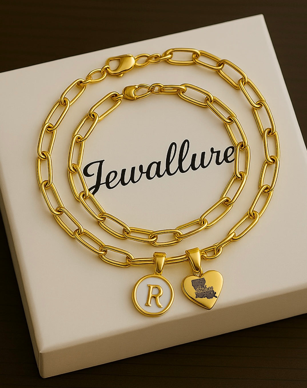 Louisiana name initial Bracelet