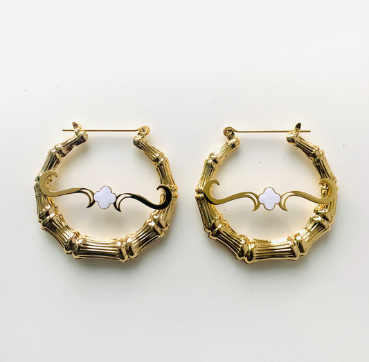 Bamboo Clover Earrings