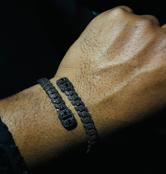 Exclusive Iced Moissanite Cuban Bangle