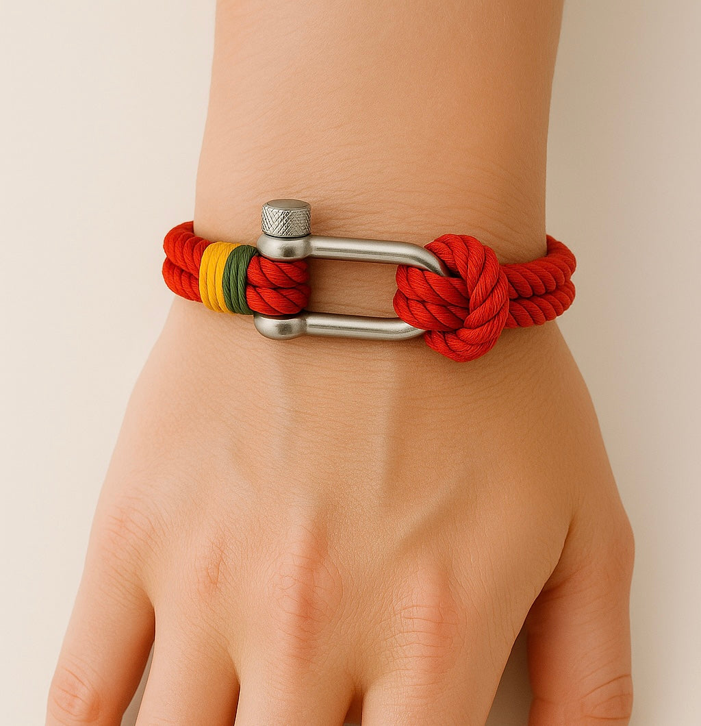 Brazalete de cuerda náutica