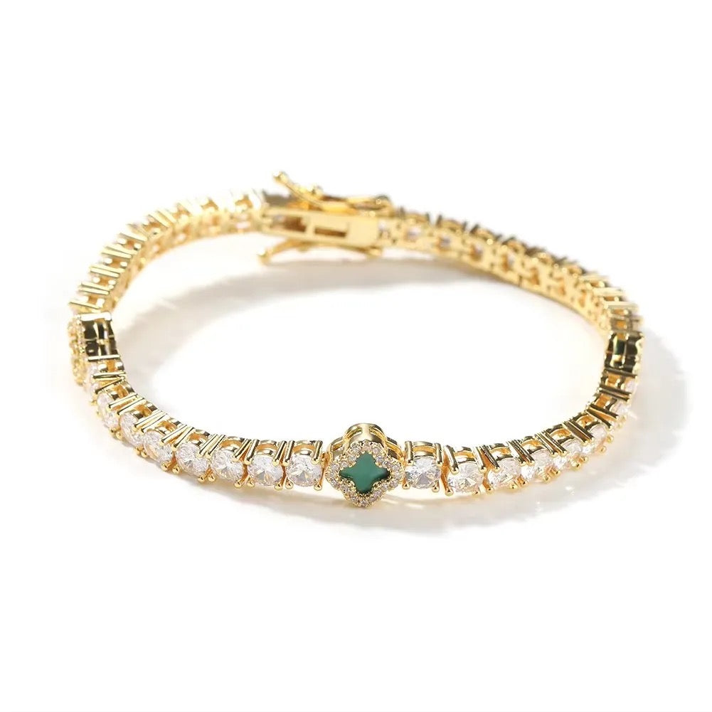 Pulsera de tenis de trébol comprar uno ¡Obtenga uno gratis!