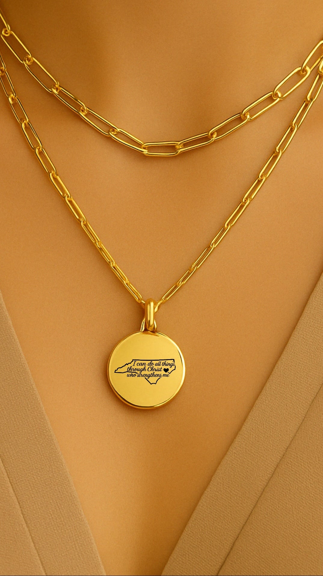 North Carolina Philippians 4:13 eerste ketting