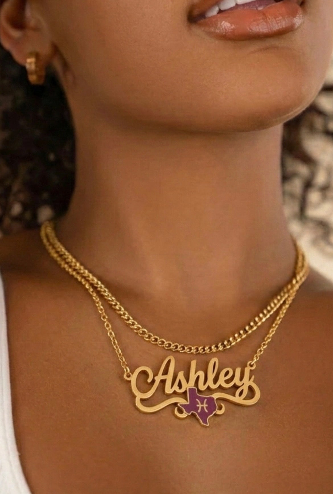 Exclusive Texas Zodiac Name Necklace