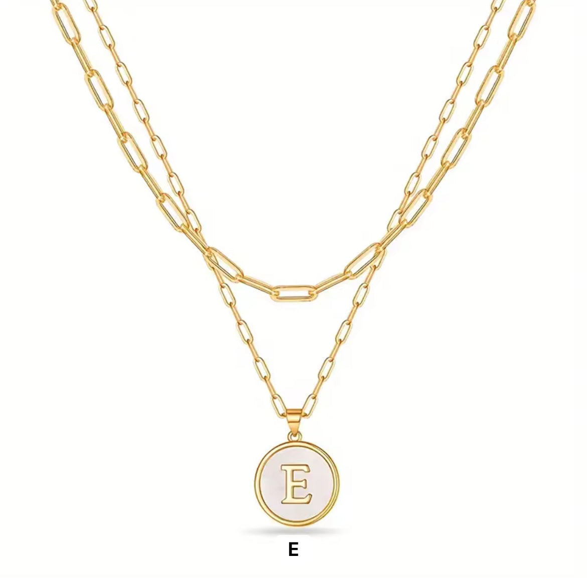 Exclusive I love France Double Sided Initial Necklace