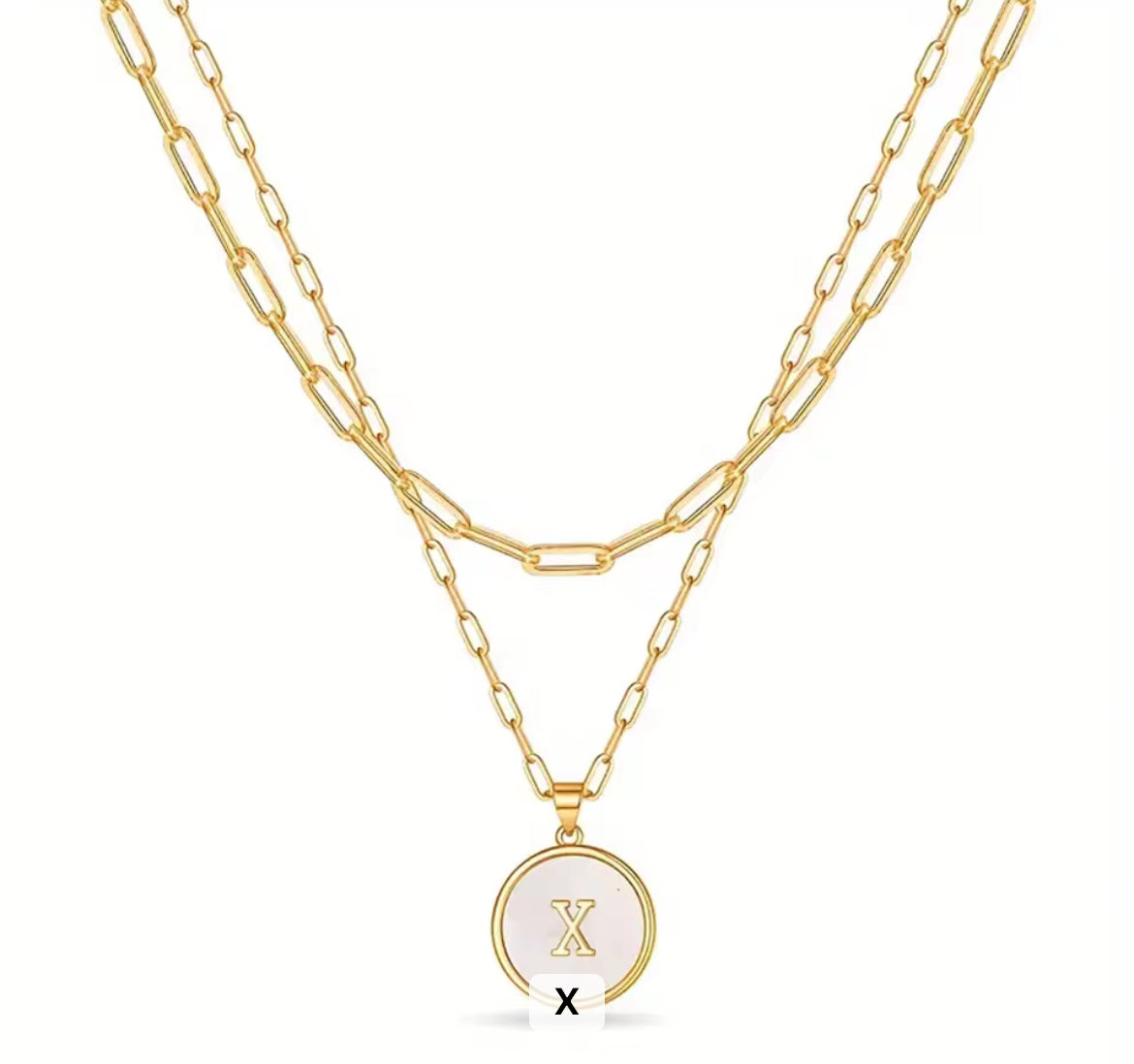 California Map Philippians 4:13 Initial Necklace