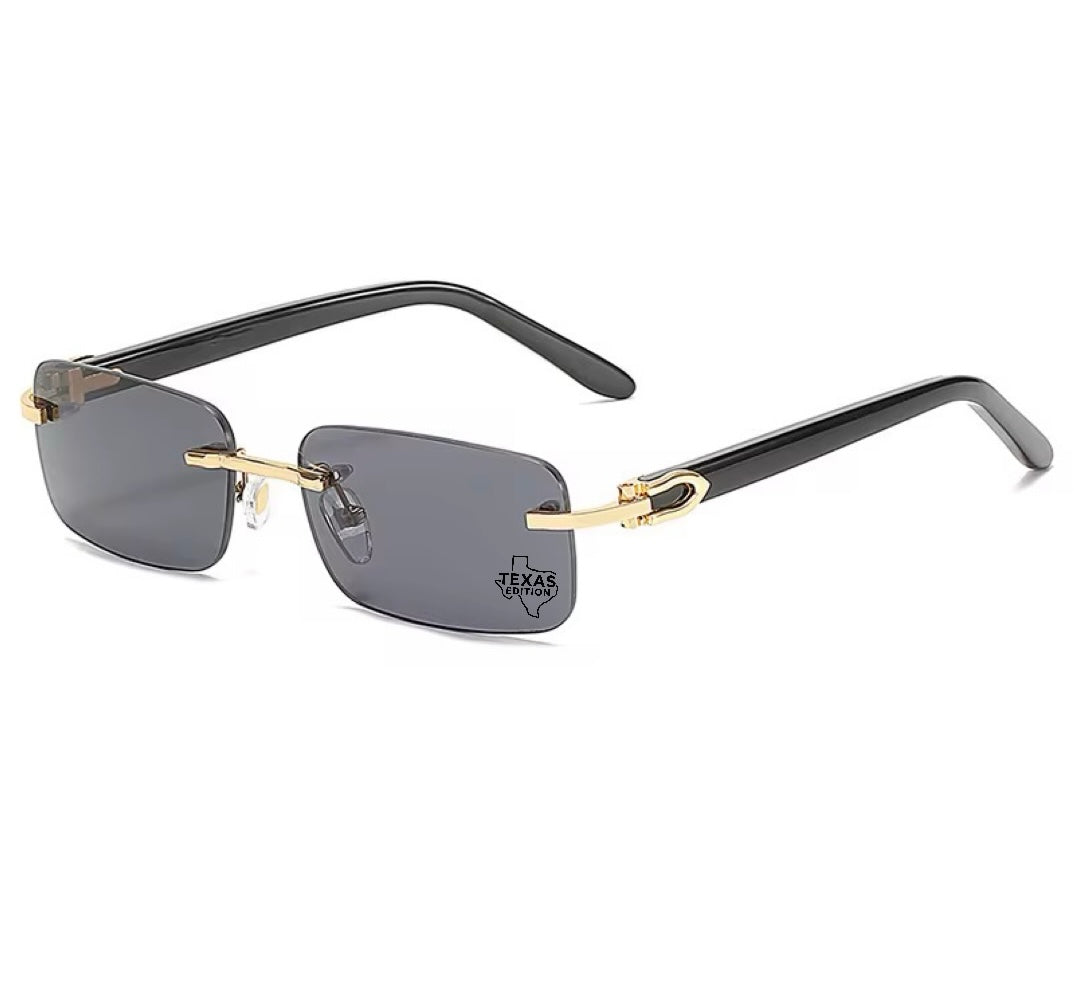 Exclusive Texas Edition Rimless Sunglasses by Jewallure