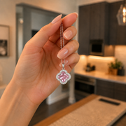 Exclusive Texas initials birthstone Bracelet & FREE! Birthstone Clover Necklace.