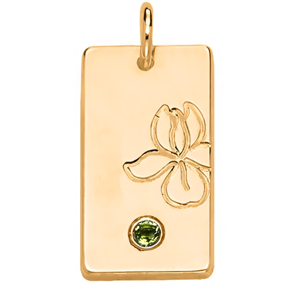 Nom personnalisé délicat de la chaîne satellite de naissance et collier de naissance et de pierre