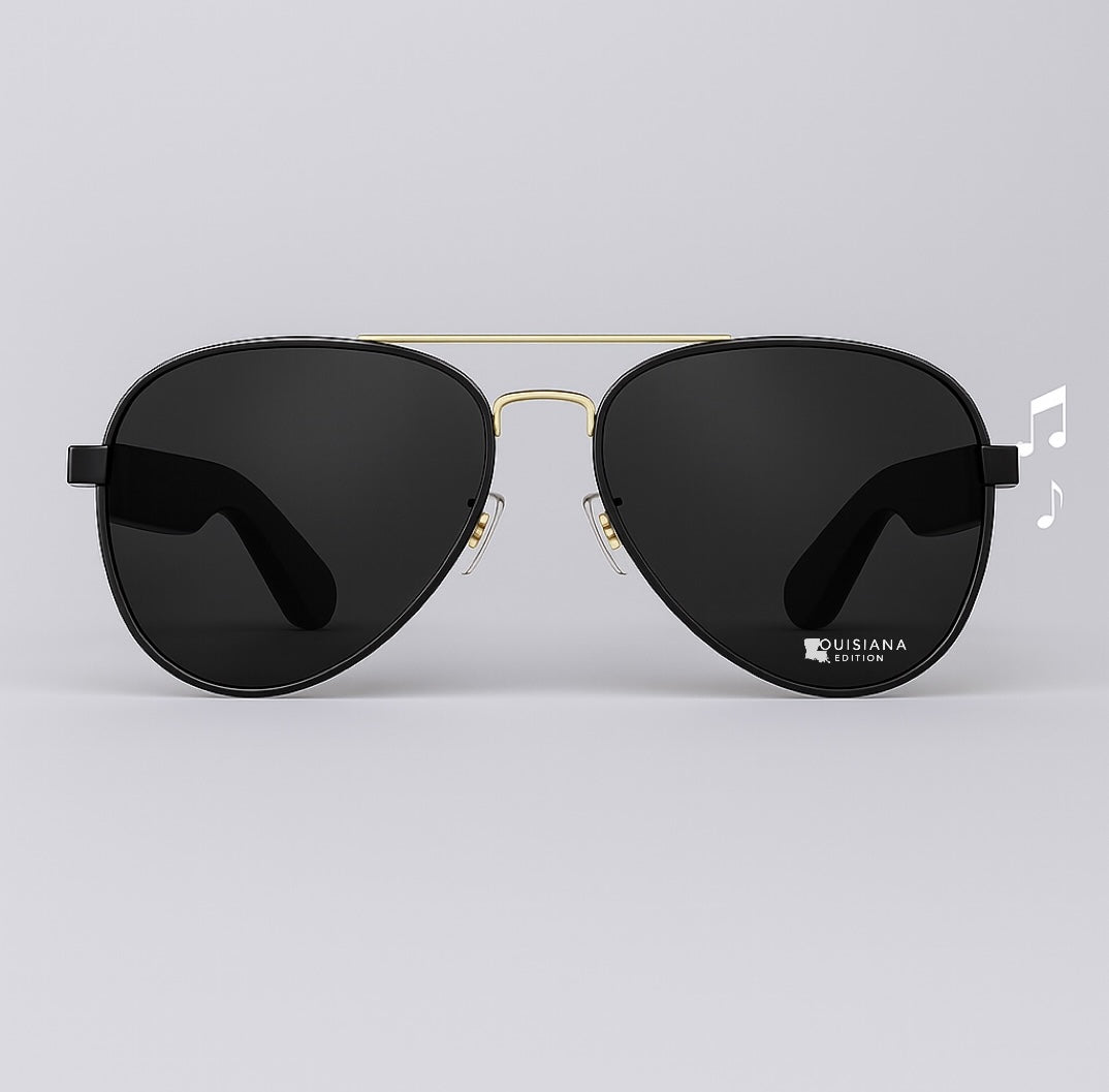 Exclusive Louisiana Edition Bluetooth Aviator Sunglasses