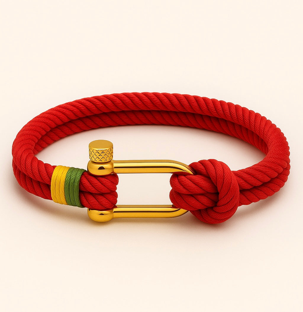 Brazalete de cuerda náutica