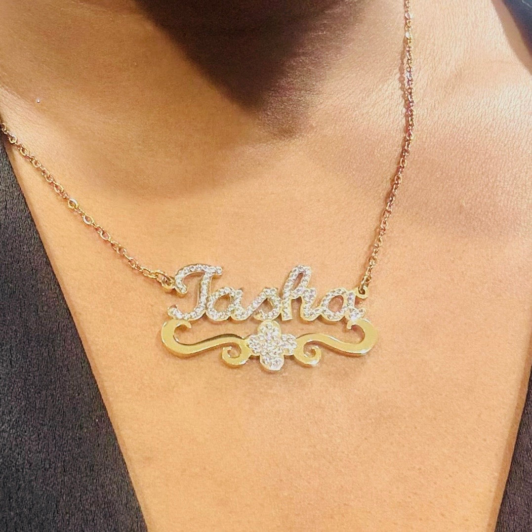 Collier de nom de trèfle