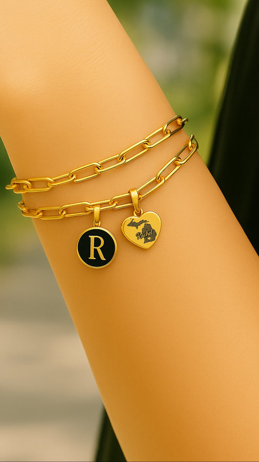 Michigan Name Map & Erstes Armband