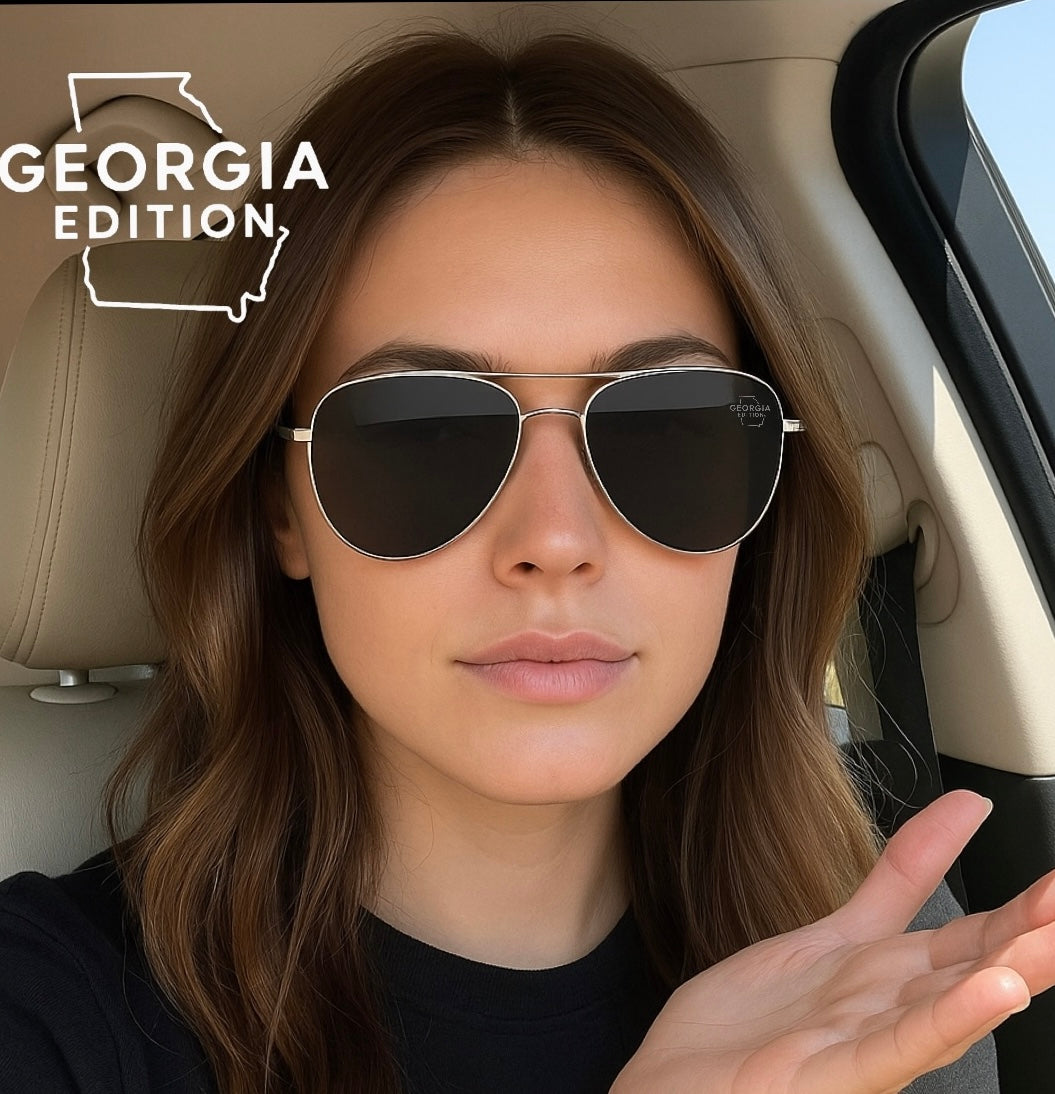 Exclusive Georgia Edition Aviator Sunglasses