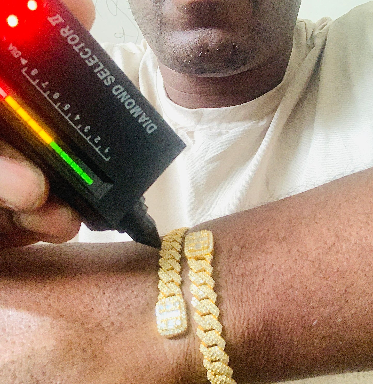 Exclusive Iced Moissanite Cuban Bangle