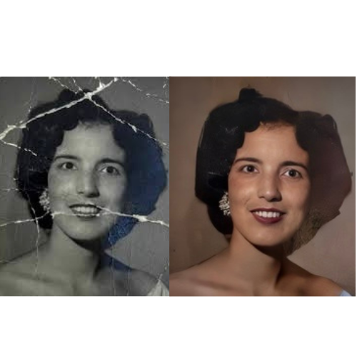 Collar de nudo de amor, tarjeta de mensaje de foto personalizada y foto animada