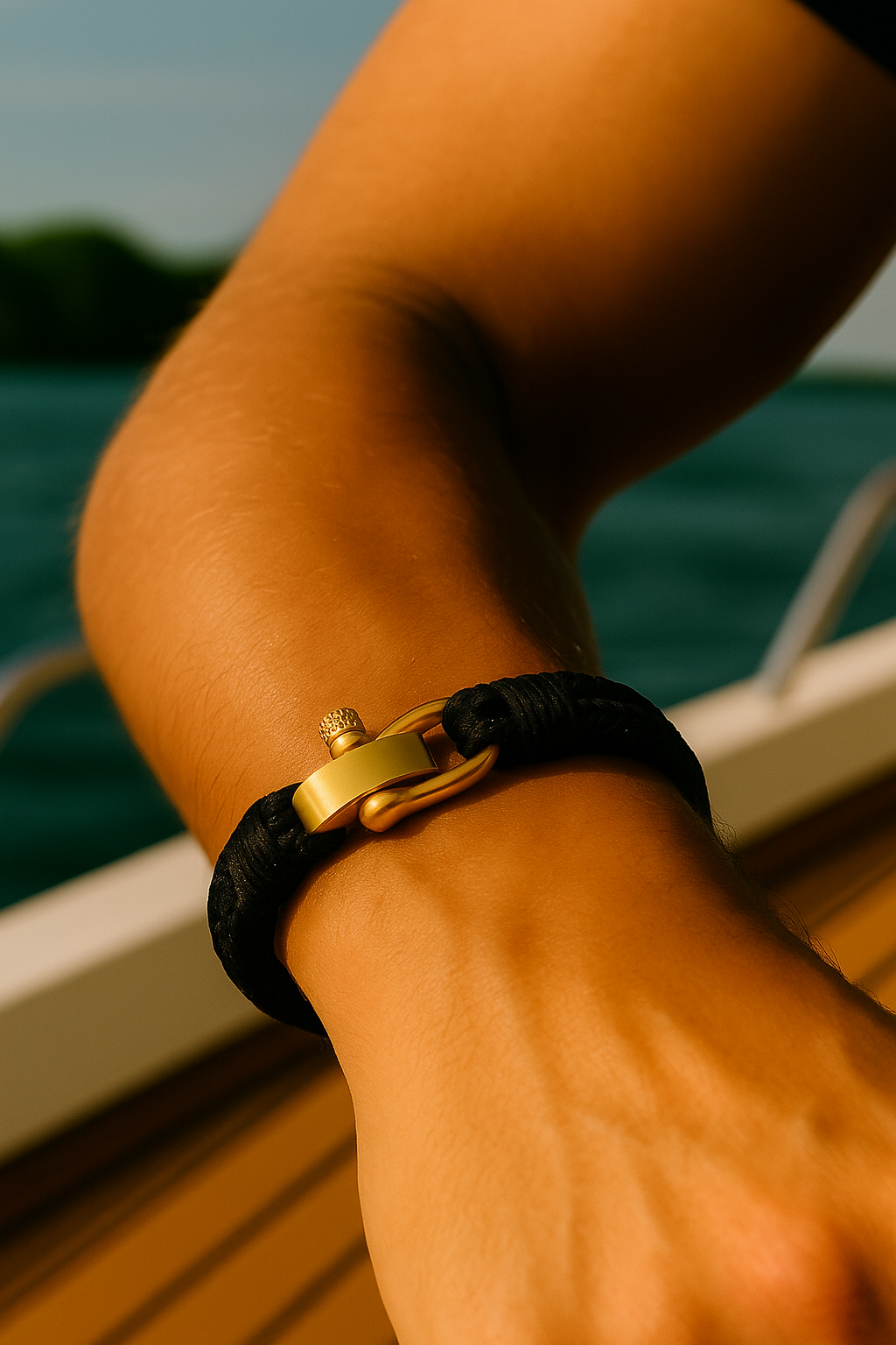 Exclusive Nautical rope bracelet Black