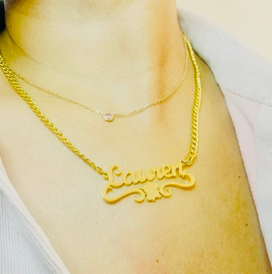 Exclusive Personalised France Map Name Necklace.