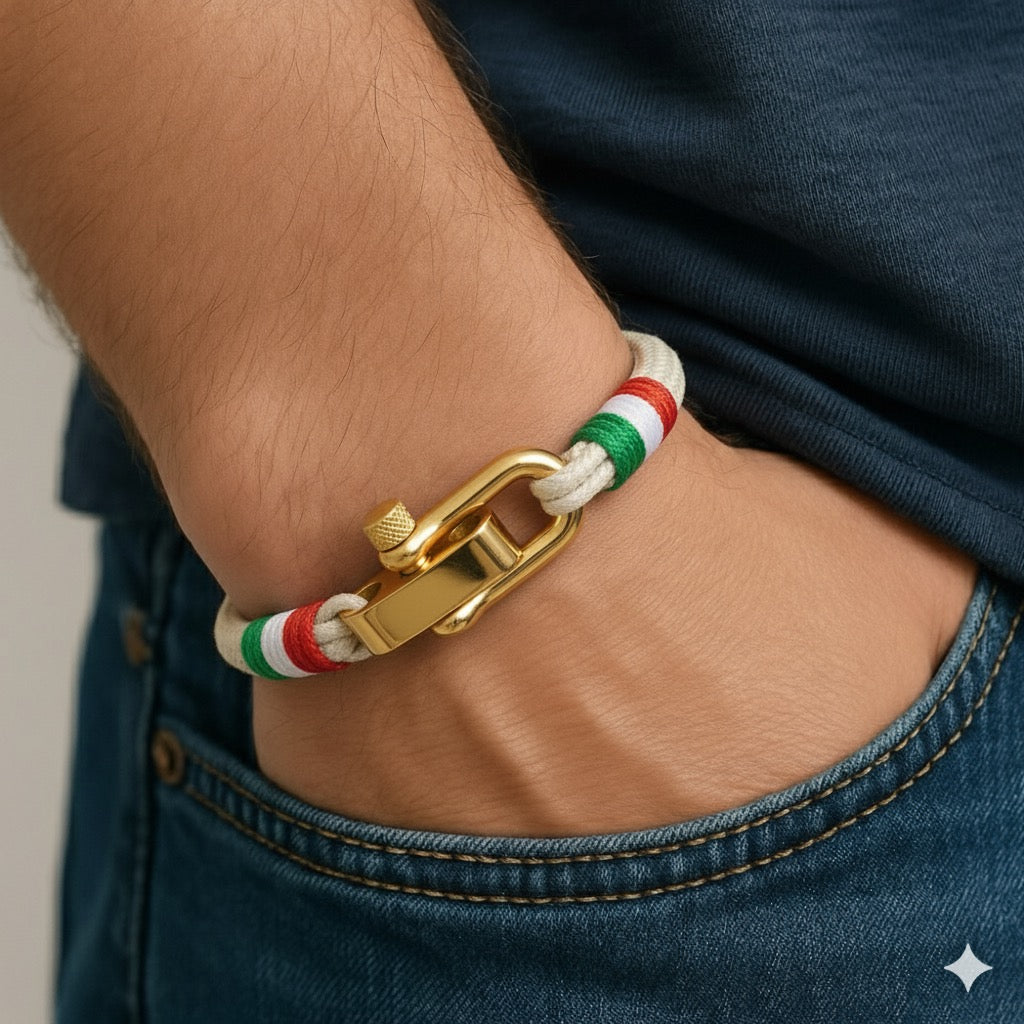 Bracciale in corda nautica Italia