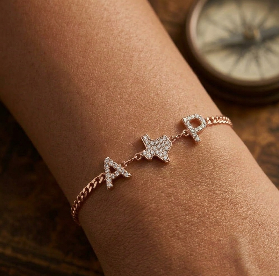 Exclusive Texas initials Bracelet