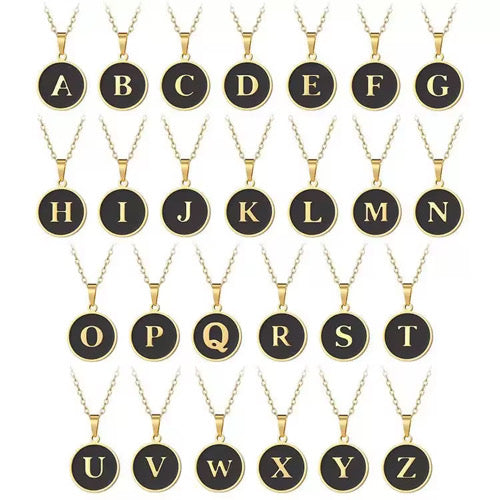 Exclusive I love France Double Sided Initial Necklace