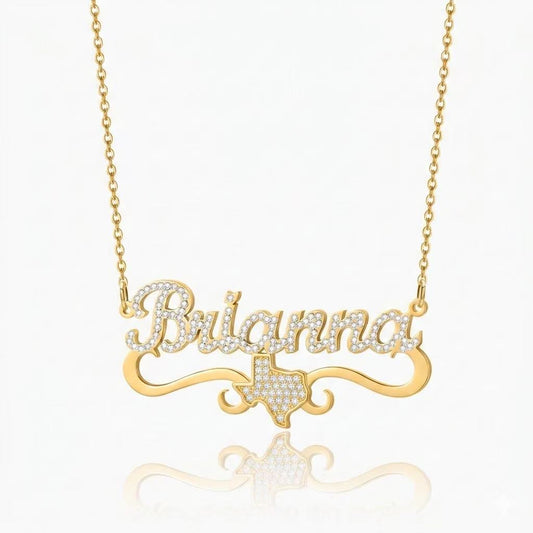 Exclusive Texas Name Necklace