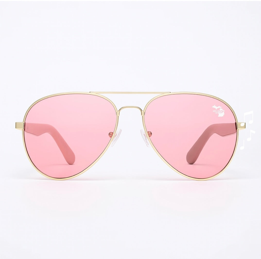 Exclusive Michigan Edition Bluetooth Aviator Sunglasses