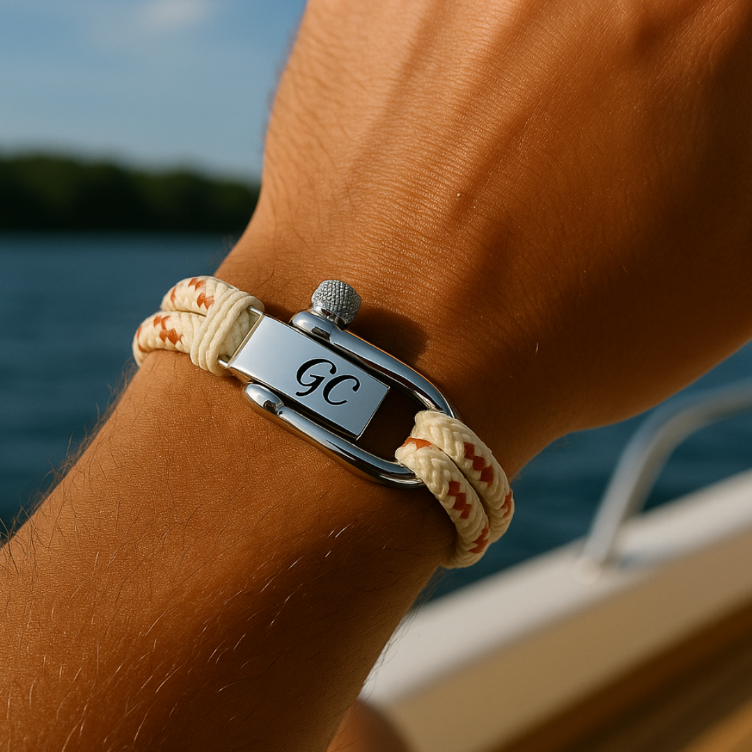 Bracelet de corde nautique personnalisé